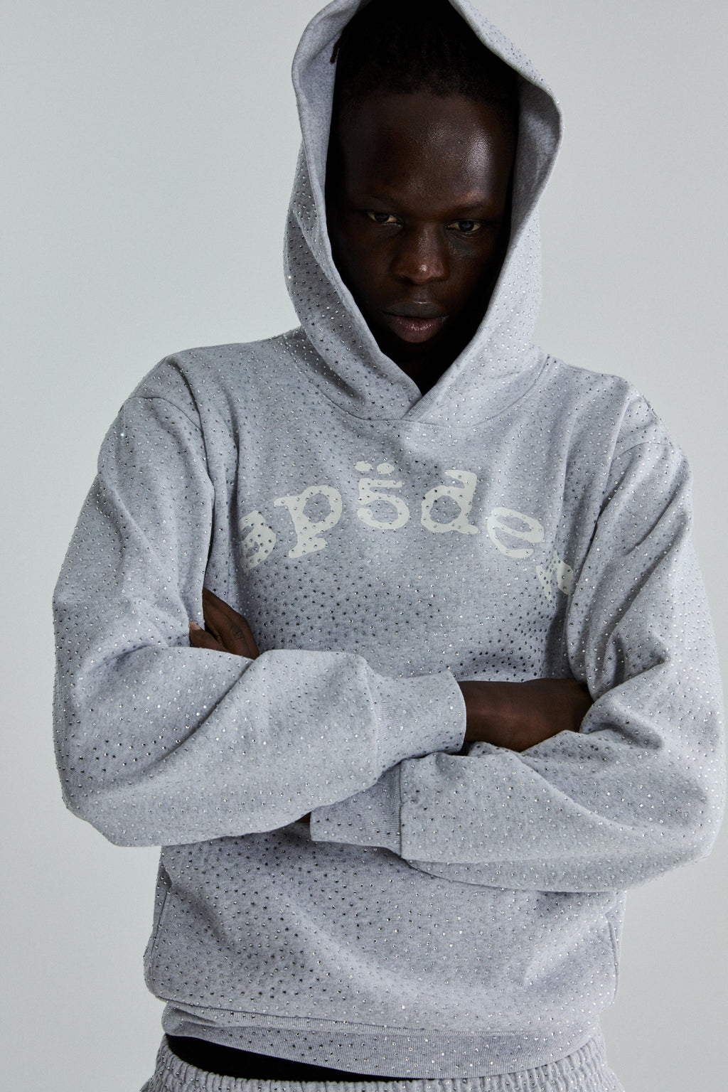 Sp5der Vvs Hoodie - Heather Grey