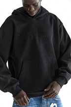 Sp5der Wait Stone Hoodie - Black