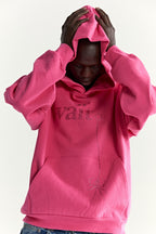 Sp5der Wait Stone Hoodie - Pink