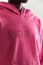 Sp5der Wait Stone Hoodie - Pink