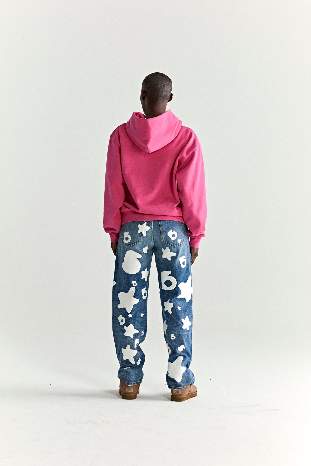 Sp5der Wait Stone Hoodie - Pink