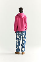 Sp5der Wait Stone Hoodie - Pink
