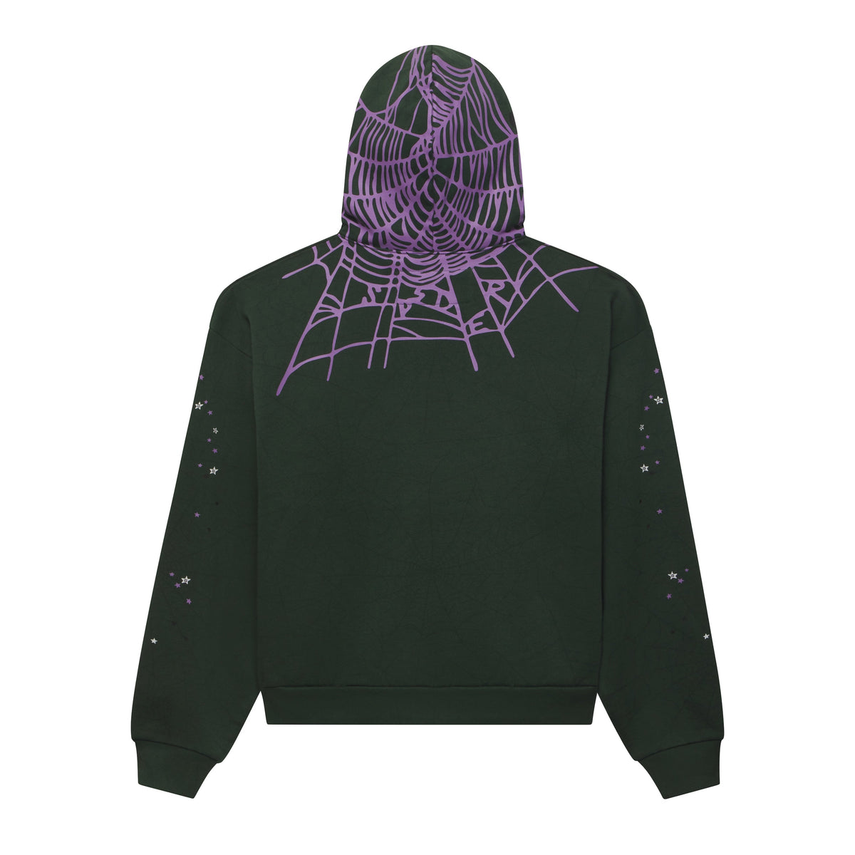 Sp5der Heavy Web Hoodie - Dark Green