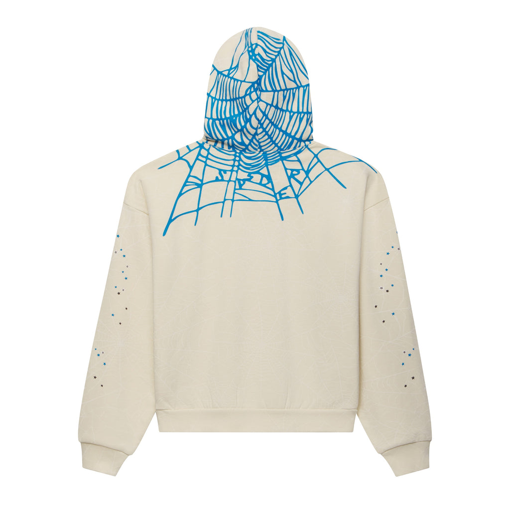 Sp5der Heavy Web Hoodie - Foam