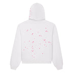 Sp5der Fractured Logo Hoodie - White