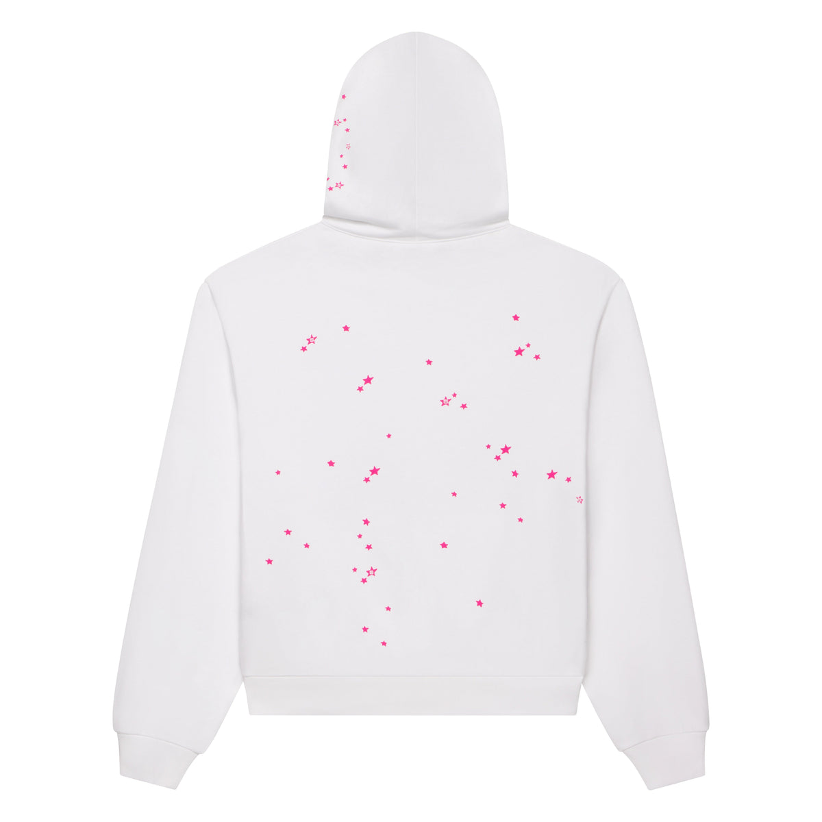 Sp5der Fractured Logo Hoodie - White