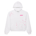 Sp5der Fractured Logo Hoodie - White