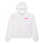 Sp5der Fractured Logo Hoodie - White