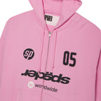 Sp5der Global Web Zip Hoodie - Pink