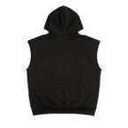 Sp5der Rhinestone Og Web Sleeveless Hoodie - Onyx
