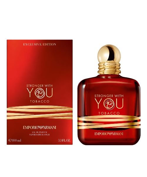 Emporio Armani perfume bottle and packaging on a white background