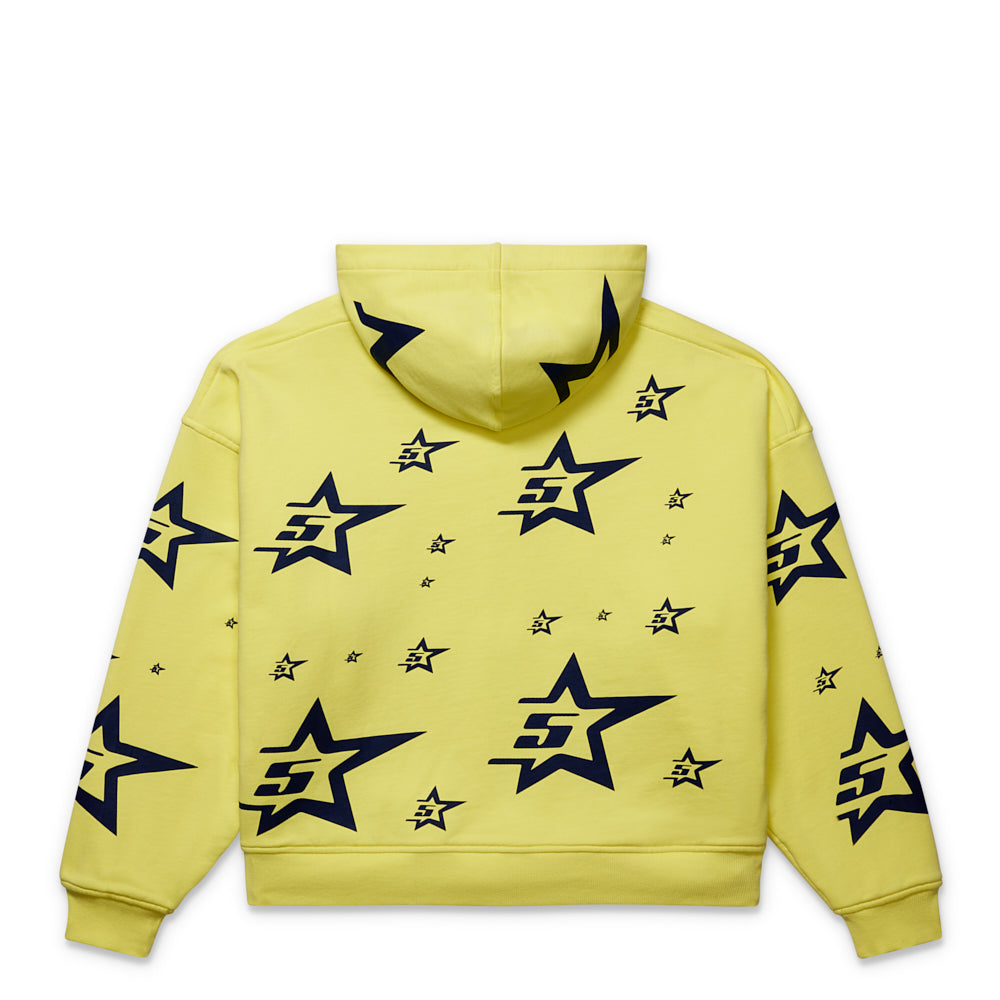 Sp5der Double Layer 5star Zip Hoodie - Yellow