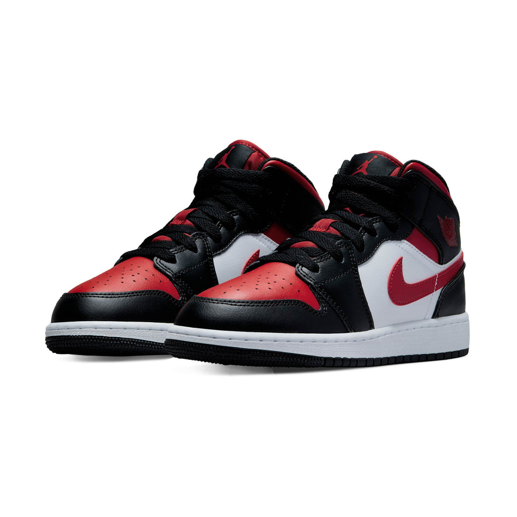 Air Jordan 1 Mid 'Black Fire Red' (GS)