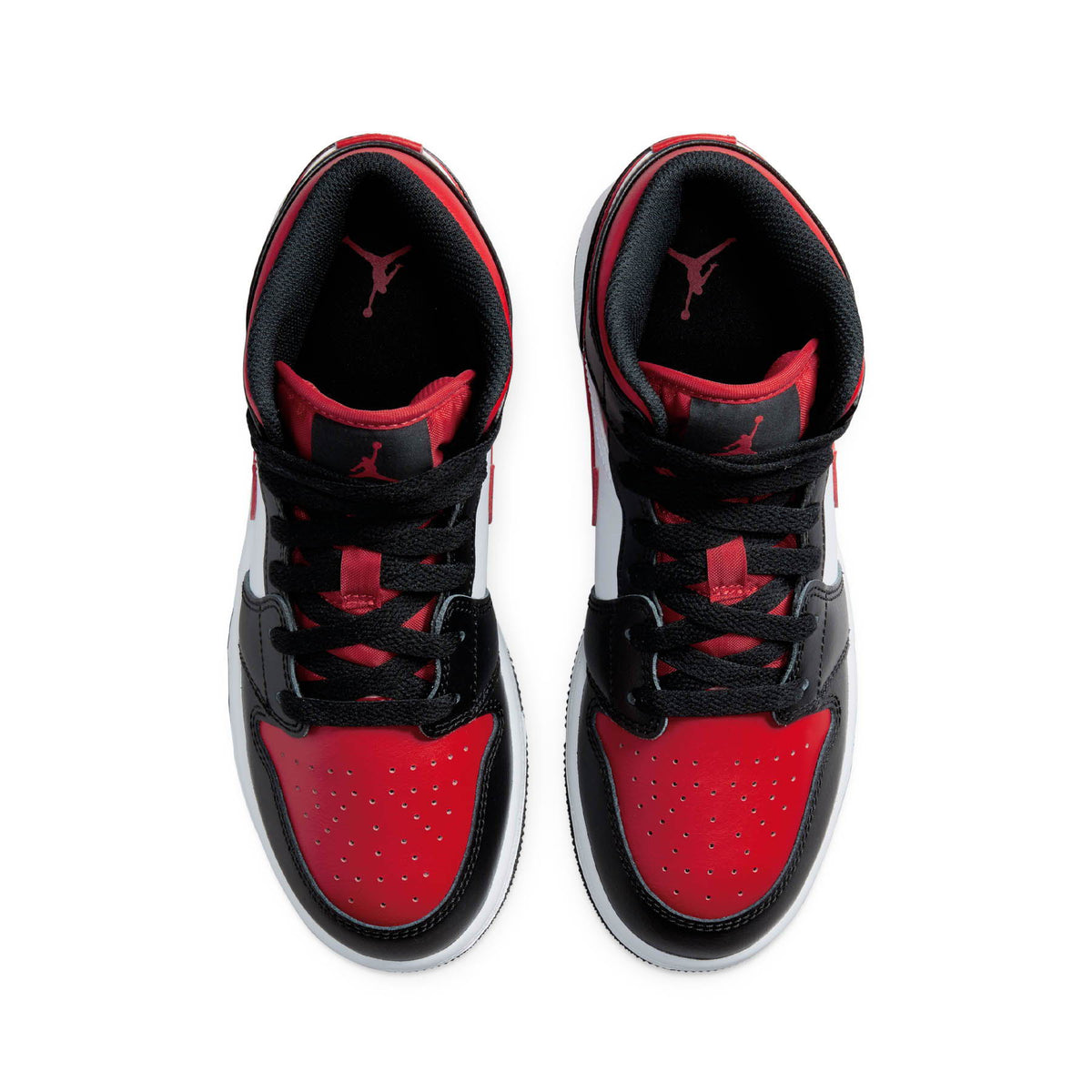 Air Jordan 1 Mid 'Black Fire Red' (GS)