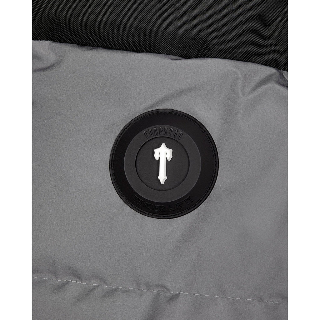 Trapstar Decoded AW23 Puffer Jacket - Black / Grey