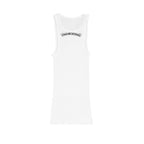 Chrome Hearts Neck Logo White Tank Top