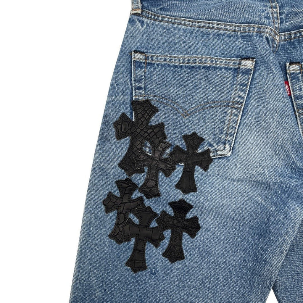 Chrome Hearts Alligator Cross Patch Jeans – Denim alternate view
