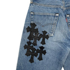 Chrome Hearts Alligator Cross Patch Jeans – Denim alternate view