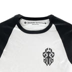 Chrome Hearts Black White Dagger Baseball Long Mid Sleeve Babyshirt