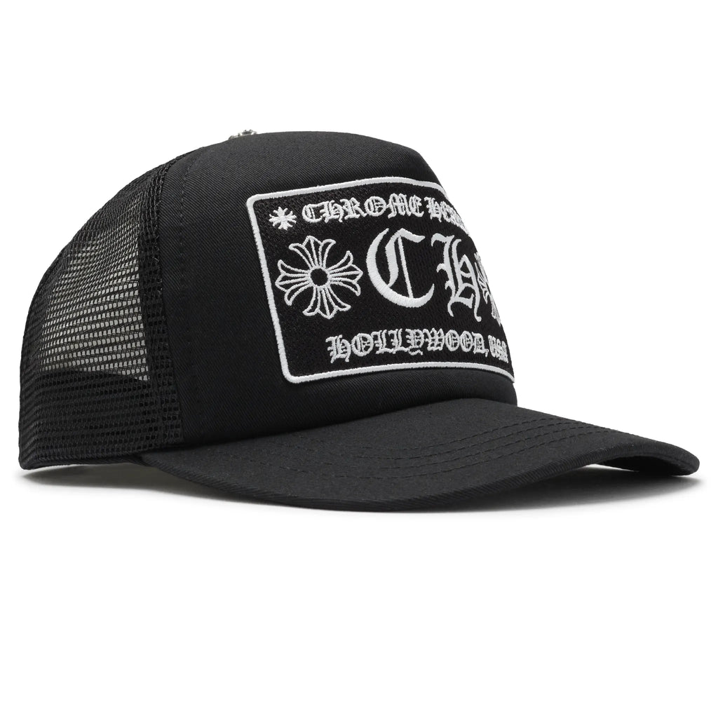 Chrome Hearts CH Hollywood USA Trucker Cap - Black