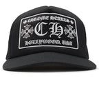 Chrome Hearts CH Hollywood USA Trucker Cap - Black