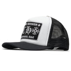 Chrome Hearts CH Hollywood Trucker Cap - White/Black