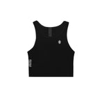 Chrome Hearts Dagger Embroidered Black Cropped Tank Top
