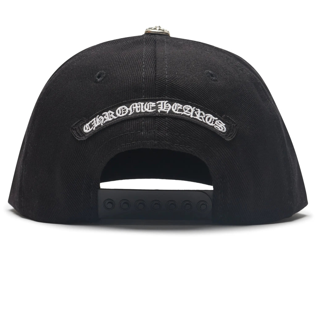Chrome Hearts Embroidered Scroll Baseball Cap - Black/White