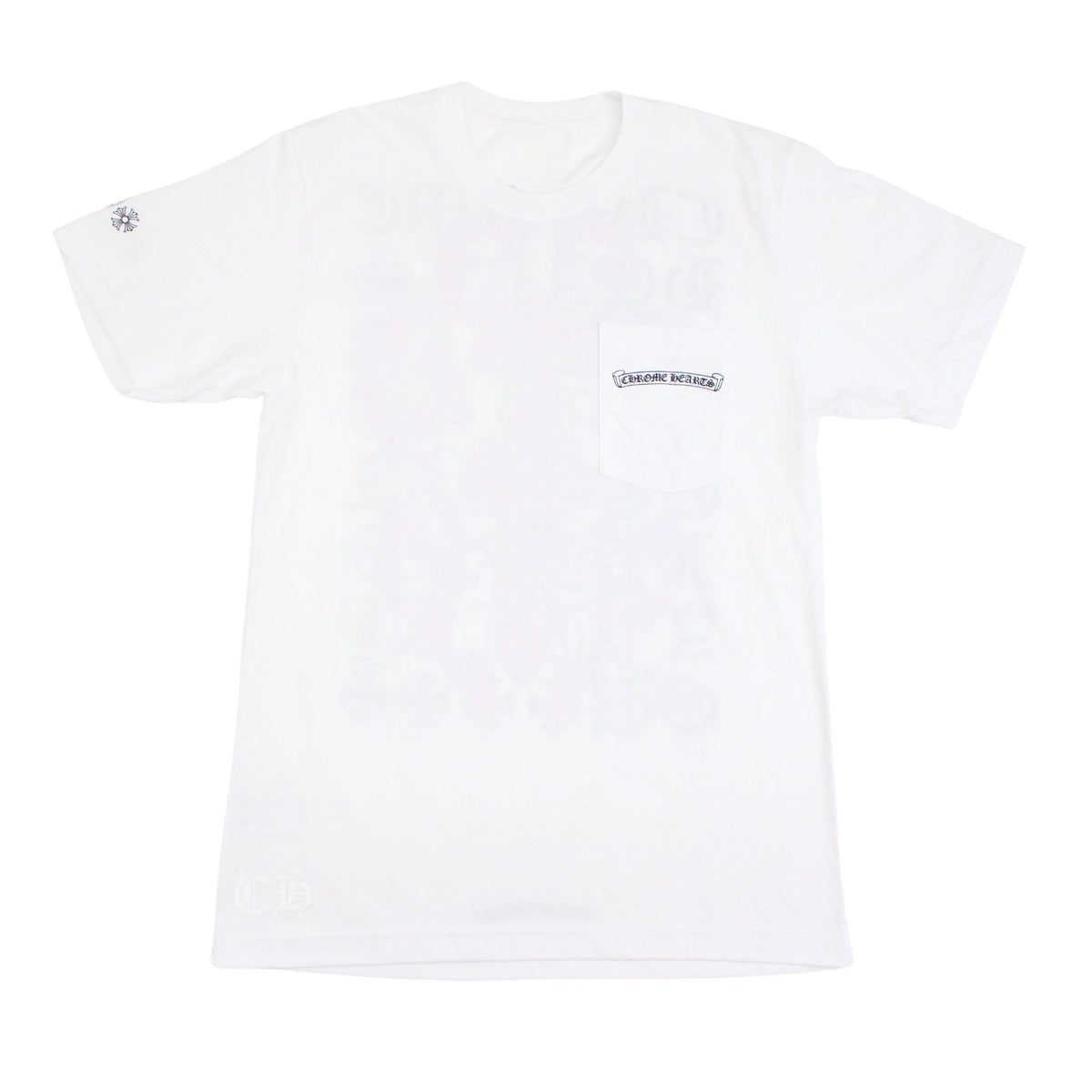 Chrome Hearts Script Dagger Logo Short Sleeve T Shirt