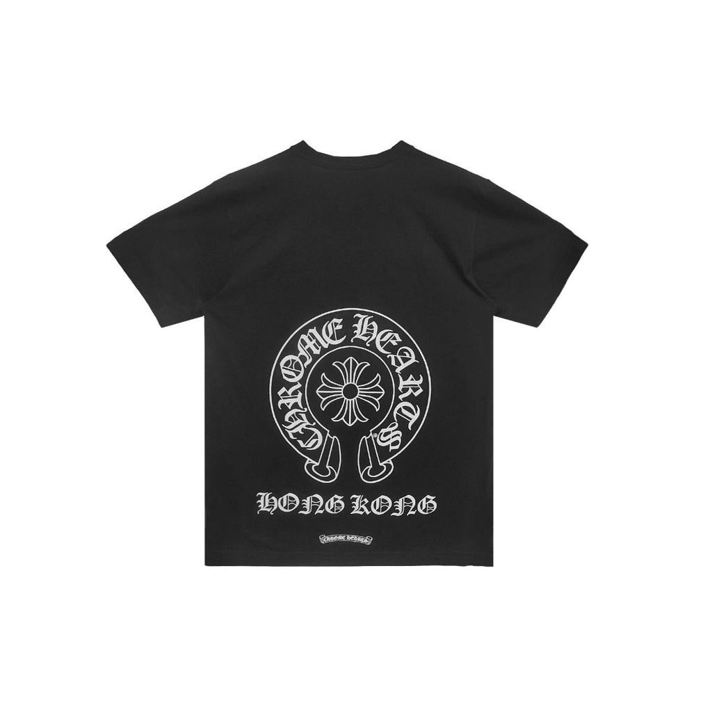 Chrome Hearts Hong Kong Exclusive Horseshoe Black Short Sleeve Tee