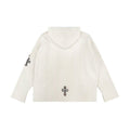 Chrome Hearts Leopard Cross Patch Cashmere Pullover Hoodie