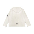 Chrome Hearts Leopard Cross Patch Cashmere Pullover Hoodie