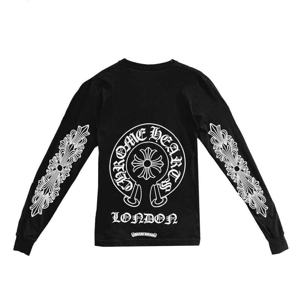 Chrome Hearts London Exclusive Horseshoe Long Sleeve T-Shirt Tee - front view
