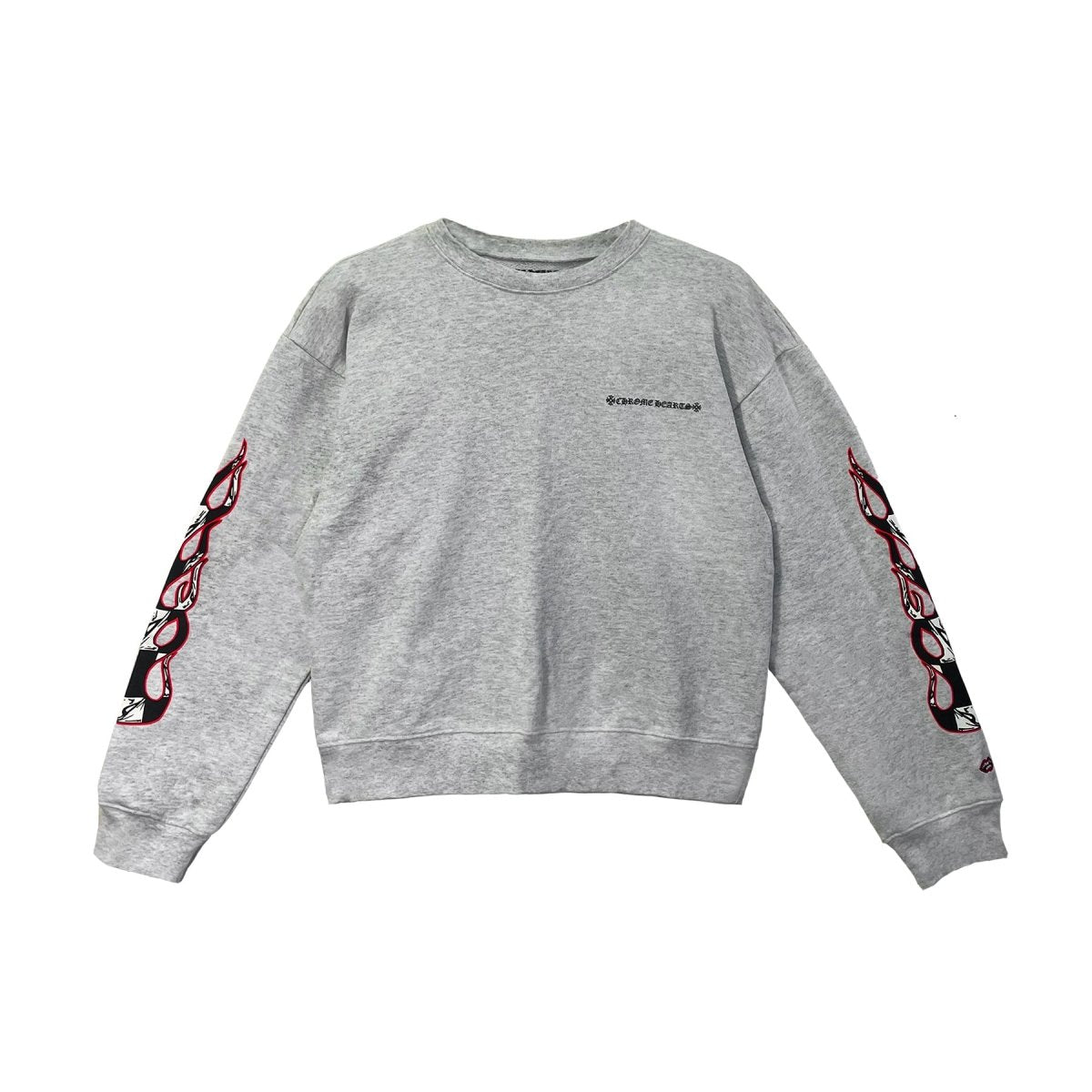 Chrome Hearts Matty Boy Brain Crewneck Sweatshirt in Grey