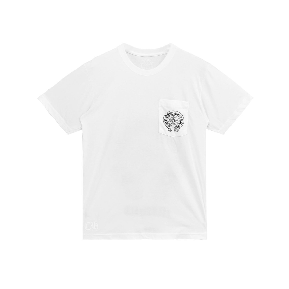 Chrome Hearts Miami Exclusive White Horseshoe Short Sleeve Tee