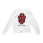 Chrome Hearts Red Dagger White Long Sleeve T-Shirt - Premium Cotton Tee - front view