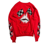 Chrome Hearts Red Long Sleeve Sweatshirt - front view
