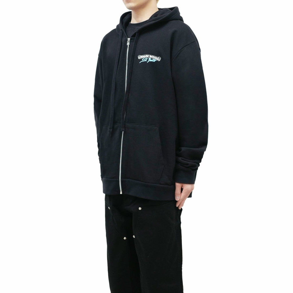 Chrome Hearts St. Barth Horseshoe Black Zip Up Hoodie - Exclusive