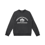 Chrome Hearts Triple Cross CH Embroidered Sweatshirt in Black