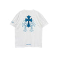Chrome Hearts Triple Cross Logo White Short Sleeve T-Shirt - Cotton Tee