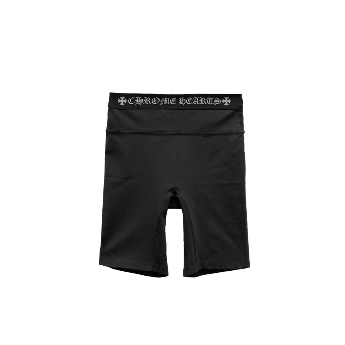 Chrome Hearts Women's Black Cross Biking Shorts front view