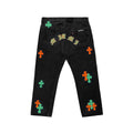 Chrome Hearts x Levi's 501 Miami Cross Patch Jeans – Black front view