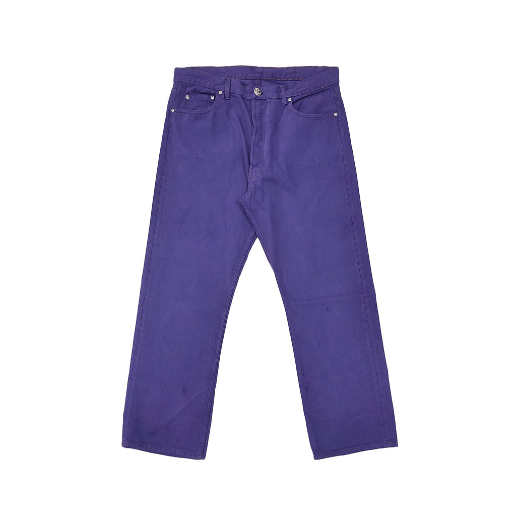 Chrome Hearts x Levi's 501 Purple Dyed Vintage Jeans front view