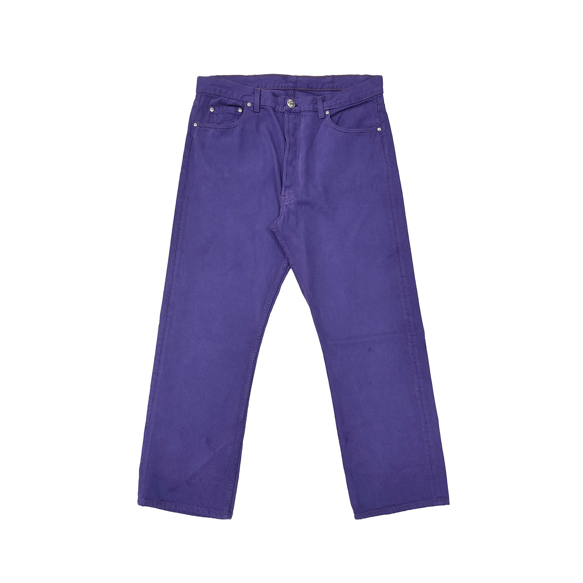Chrome Hearts x Levi's 501 Purple Dyed Vintage Jeans front view