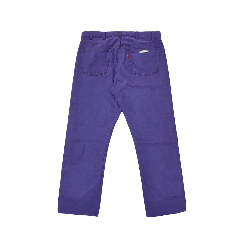 Chrome Hearts x Levi's 501 Purple Dyed Vintage Jeans back view