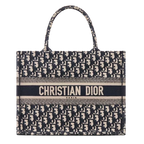 Dior Medium Dior Book Tote - Navy Blue