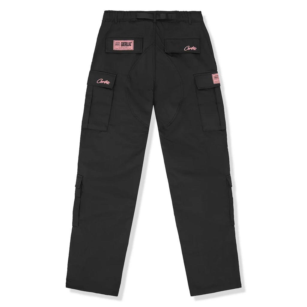 Corteiz Guerillaz Cargo Pants - Black Pink