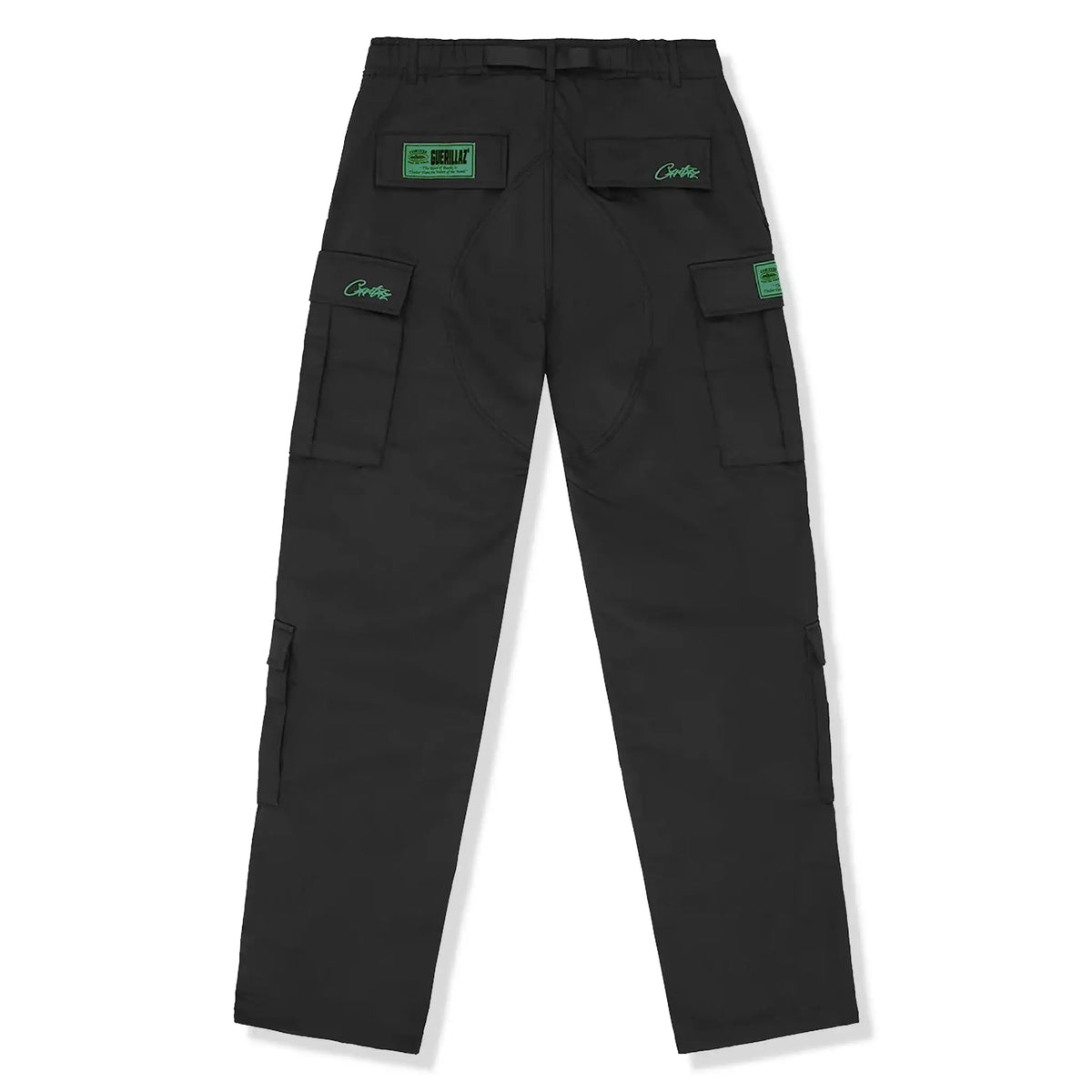 Corteiz Mula Guerillaz Cargo Pants - Black Green