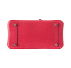 Hermes Birkin 25 Rouge Exotic Lizard Palladium Hardware