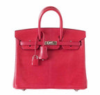 Hermes Birkin 25 Rouge Exotic Lizard Palladium Hardware
